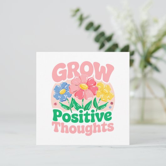 Groei Positieve Gedachten - Inspirerend Bloemen (6 (Staand voorkant)