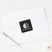 Groei positieve gedachten - Inspirerend Vierkante Sticker (Envelop)