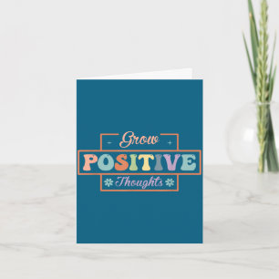 Groei positieve gedachten kaart