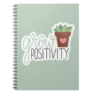 Groei Positiviteit - Inspiratief Calligrafie Ontwe Notitieboek
