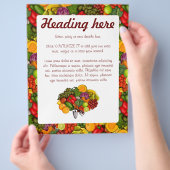 Groei uw eigen, aanpasbare flyer (Hand)