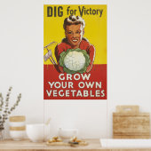 Groei uw eigen voedsel 24x36 WW1-Poster Poster (Keuken)