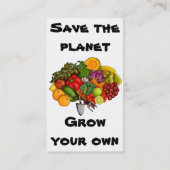 Groei uw eigen (wit) visitekaartje (Achterkant)