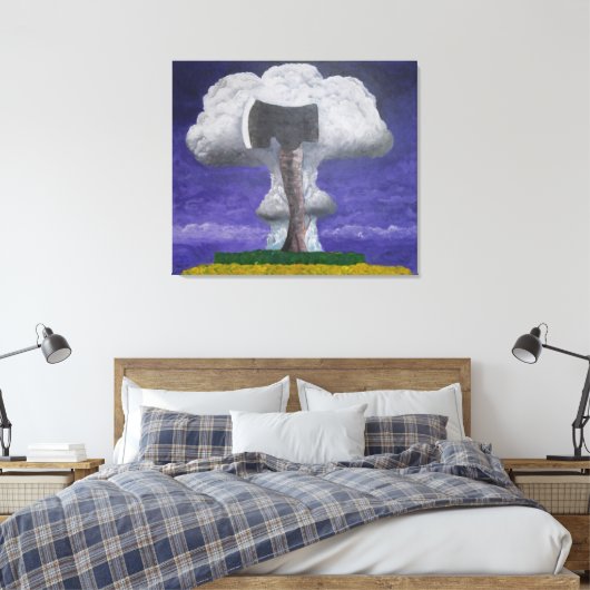 Groei van agressie Fantasy Abstract Canvas Afdruk (Insitu (Slaapkamer))