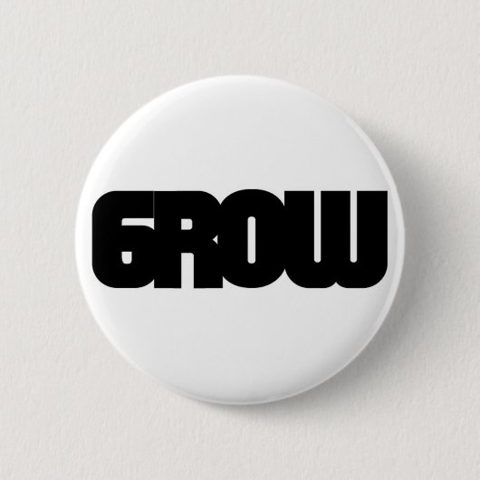 Groei visuals - Growvisuals Logo Ronde Button 5,7 Cm (Voorkant)
