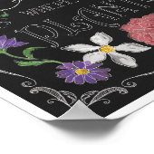 Groei waar je bent geplant, Inspirerend decor Poster (Hoek)