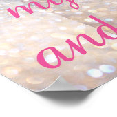 Groei Wild Mijn Kind Decoratie Poster ROZE (Hoek)