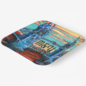 Groeibrug in een fantasiestad Bord (Gebogen)