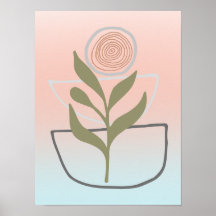 Groeien binnen Boho Abstract
