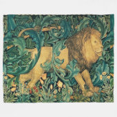 GROEIEN, BOSSTE DIEREN LION Florence Fleece Deken (Voorkant (Horizontaal))