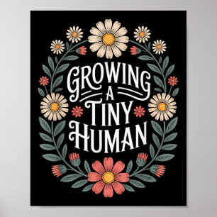 Groeien Een Tiny Human New Mom Dad Zwangerschap Aa Poster