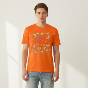 Groeien Is Een Val: Leuke Nostalgie Uit Je Kindert T-shirt
