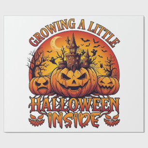 Groeien Kleine Halloween Binnen Pompoenen Geheime Cadeaupapier
