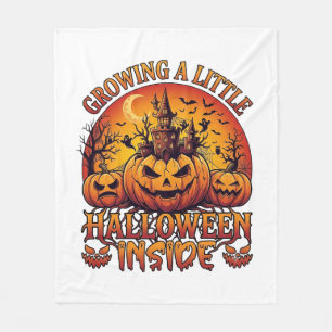 Groeien Kleine Halloween Binnen Pompoenen Geheime Fleece Deken