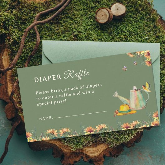 Groeien met Liefde Luier Raffle Enclosure Kaart