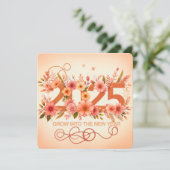 Groeien naar het nieuwe jaar feestdagenkaart (Staand voorkant)