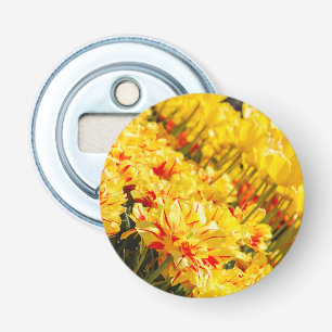 Groeiend in goud button flesopener