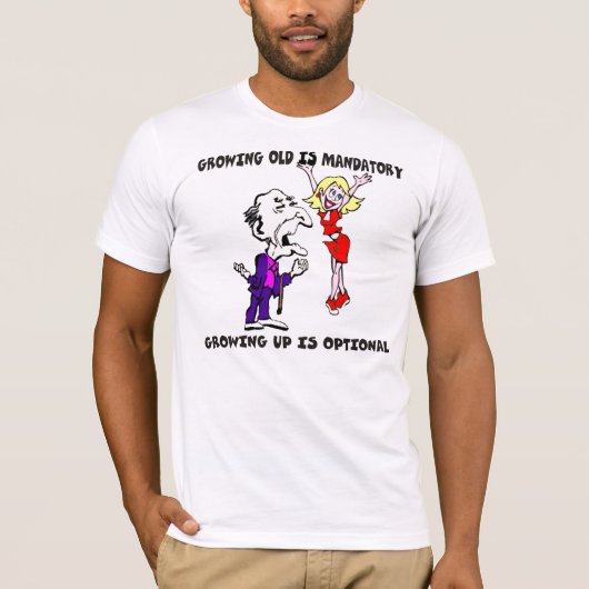 Groeiend Oud is verplicht T-shirt (Voorkant)
