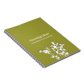 Groeiend plant modern green idea notes journal notitieboek (Rechterzijde)