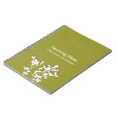 Groeiend plant modern green idea notes journal notitieboek (Linkerzijde)