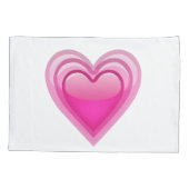 Groeiend Roze Hart - Emoji Kussensloop (Achterkant)
