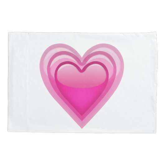 Groeiend Roze Hart - Emoji Kussensloop (Achterkant)