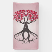 Groeiend samen met liefdesbanner spandoek (Verticaal)