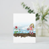 Groeiende harten briefkaart (Staand voorkant)