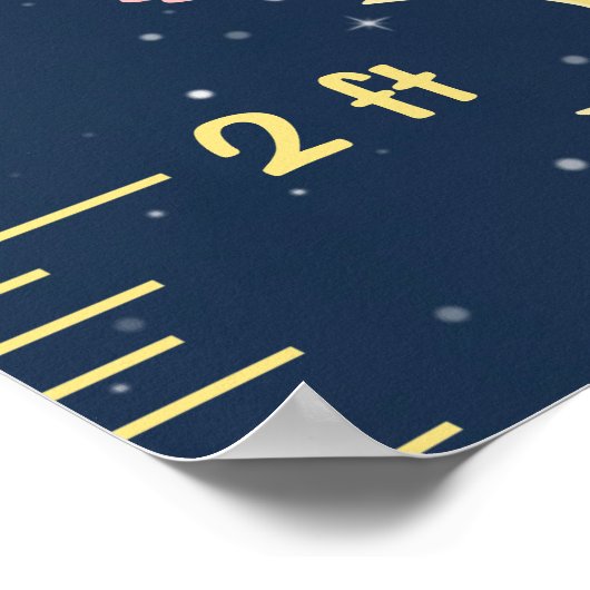 Groeigrafiek olifant roze en zeemacht poster (Hoek)