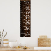 Groeigrafiek Schattigee offertes Poster (Keuken)