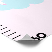 Groeigrafiek Unicorn & Rainbows houdt op 8x44! Poster (Hoek)