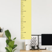 Groeigrafiek voegt de Naam van het Kind toe en voe Poster (Thuiskantoor)