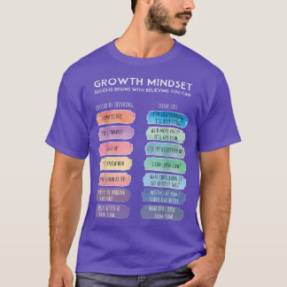 Groeimijlpaal Herziening van het Thinkings Motivat T-shirt