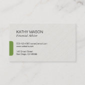 Groeipictogram | Investering Visitekaartje (Achterkant)