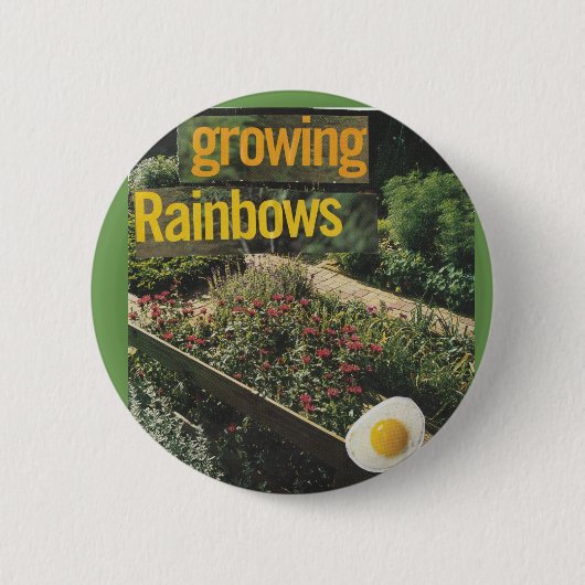 Groeiregenbogen | Pin Ronde Button 5,7 Cm (Voorkant)
