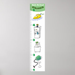 Groeischema voor de cartoon van elektronica poster