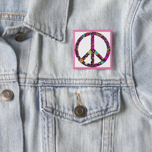 GROEISVREDESSIGN VIERKANTE BUTTON 5,1 CM (In situ)