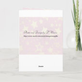 Groeitabel met Birthday Kaart (Achterkant)