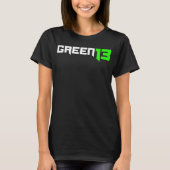 Groen 13 Logo (zwart) T-shirt (Voorkant)
