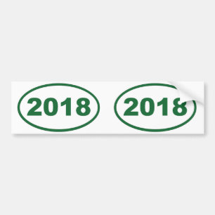 Groen 2018 bumpersticker