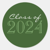 Groen 2 Toned Afstuderen Envelop Seal Stickers (Voorkant)