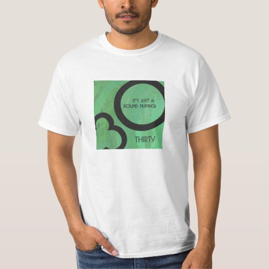 Groen 30 decennium t-shirt (Voorkant)