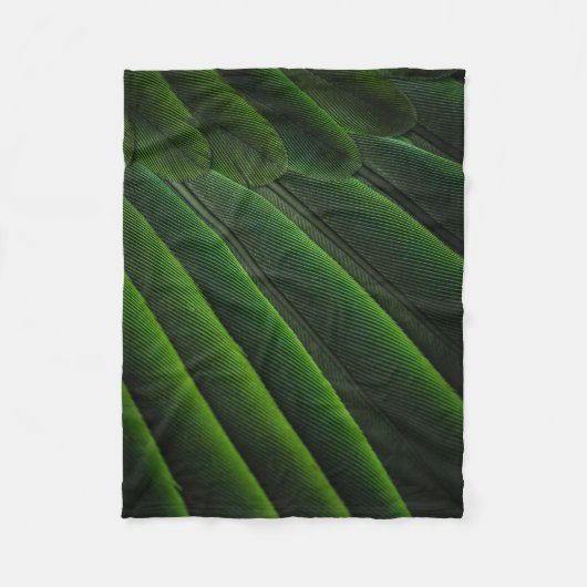 Groen 3D-behang Fleece Deken (Voorkant)