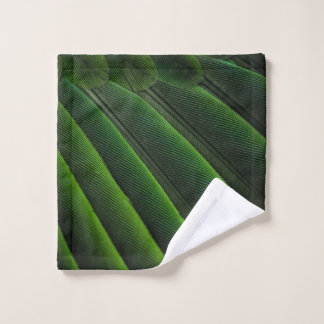 Groen 3D-behang Washandje