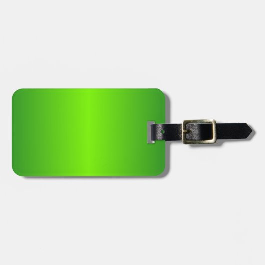 Groen 4 - Groene gradiënt in het bos en groene gra Bagagelabel (Voorkant horizontaal)