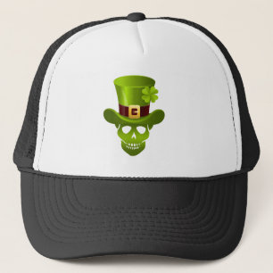 Groen 4 Leaf Shamrock Skull en Green Pet