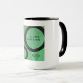 Groen 60 decennium mok (Voorkant rechts)