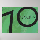 Groen 70 decennium poster (Voorkant)