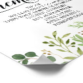 Groen Aandenken-herdenkingsbord Poster (Hoek)