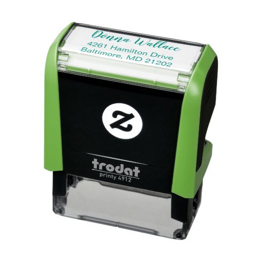 Groen Aangepast retouradres Zelfinkt Stempel (Product)